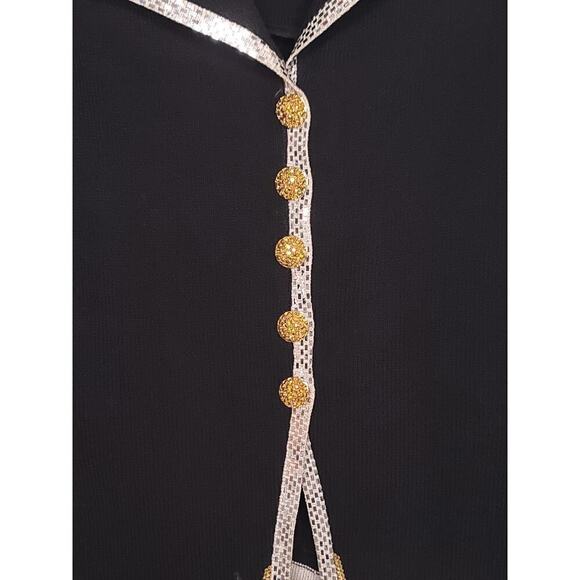 St. John Evening Marie Gray Santana Knit Embellished Blazer Jacket Womens size 6 - Picture 2 of 8